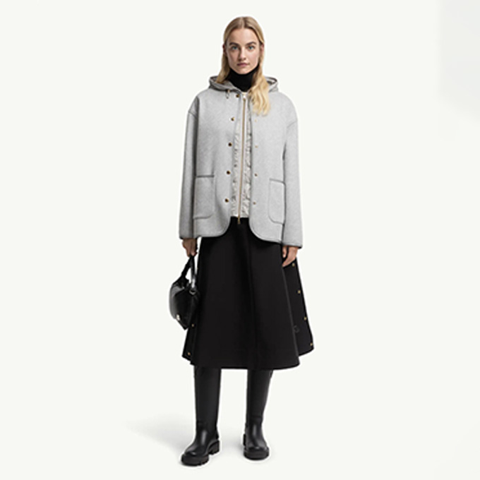 moncler reposse three-in-one hooded wool cashmere jacket